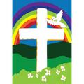 Recinto 13 x 18 in. Faith Cross Spring Holiday Garden Flag RE2943135